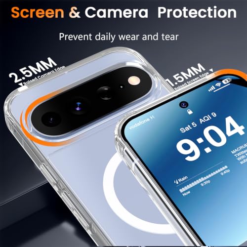 Image of WRJ Magnetic for Google Pixel 11 /11 Pro Case+Screen Protector, Clear