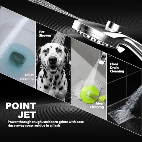 Image of 12-Inch High Pressure Rain Shower Head with Handheld Spray Combo, Magnetic