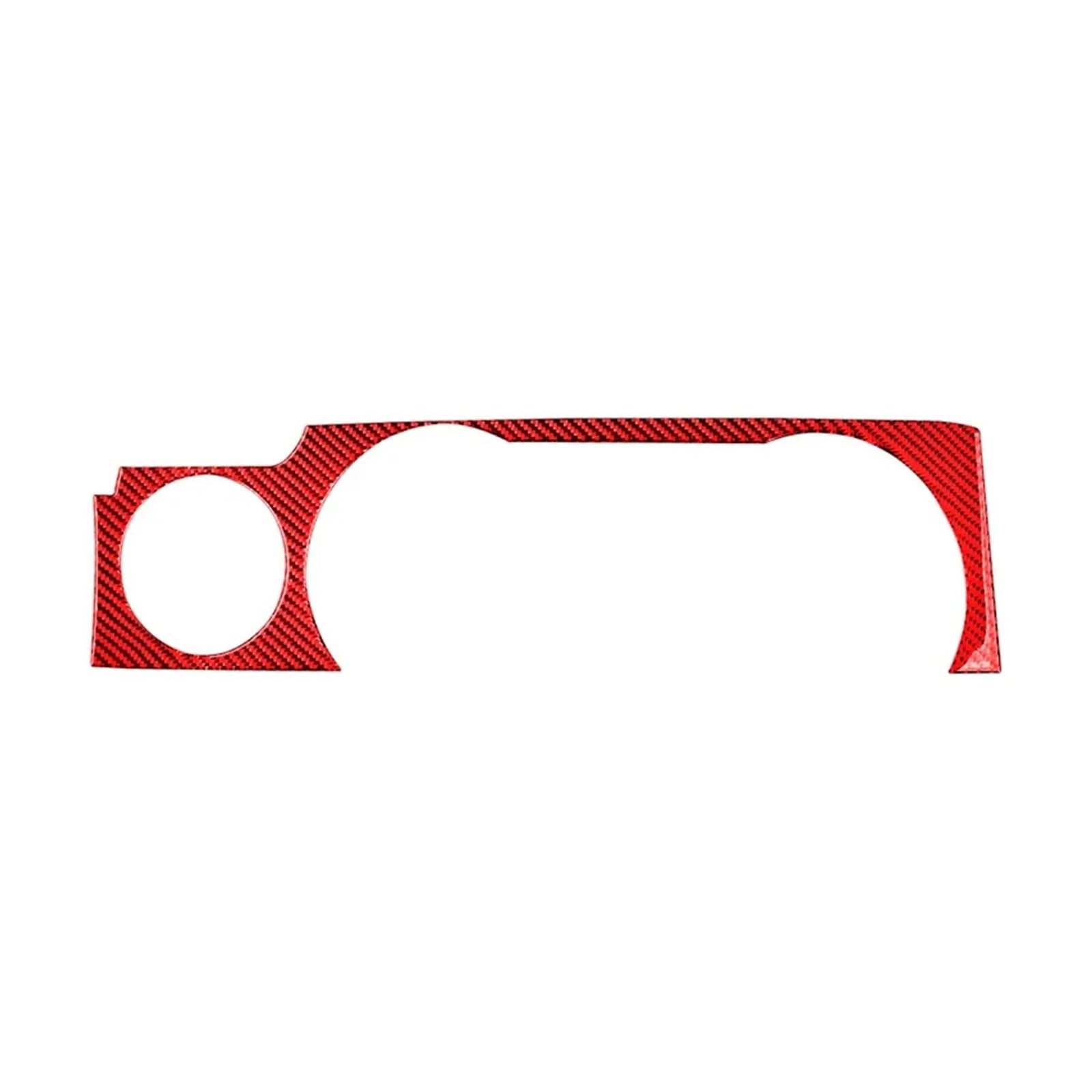 Carbon Fiber Stickers for Mustang 2005 2006 2007 2008-2009 S197 GT Car Speedometer Surround Panel Interior Trim Cover Frame Car Interior Panel Trim(Red)