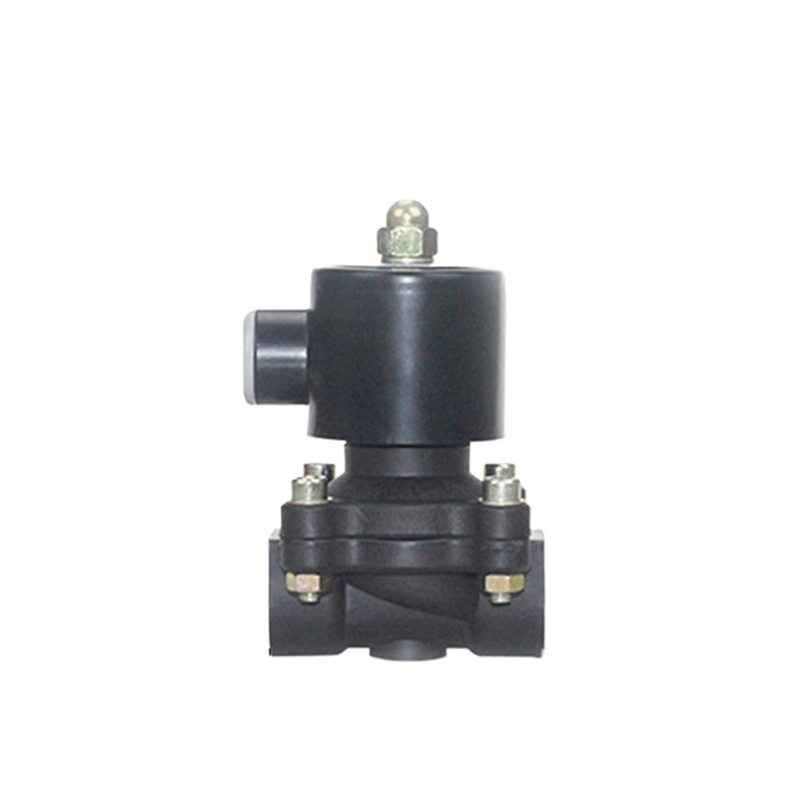 1PCS 1/2" Plastic Electric Solenoid Valve DN15 Normally Closed AC220V DC24V DC12V(Dc12v)