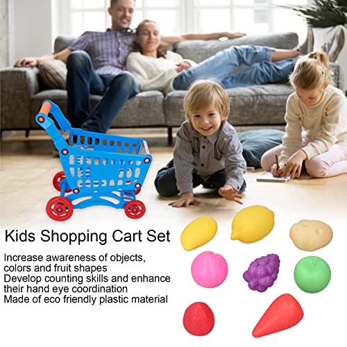 Einkaufswagen-Set, Simulation -Einkaufswagen spielen Lebensmittel Spielzeug Kinderspielzeug Kunststoff pädagogisch – Bild 5