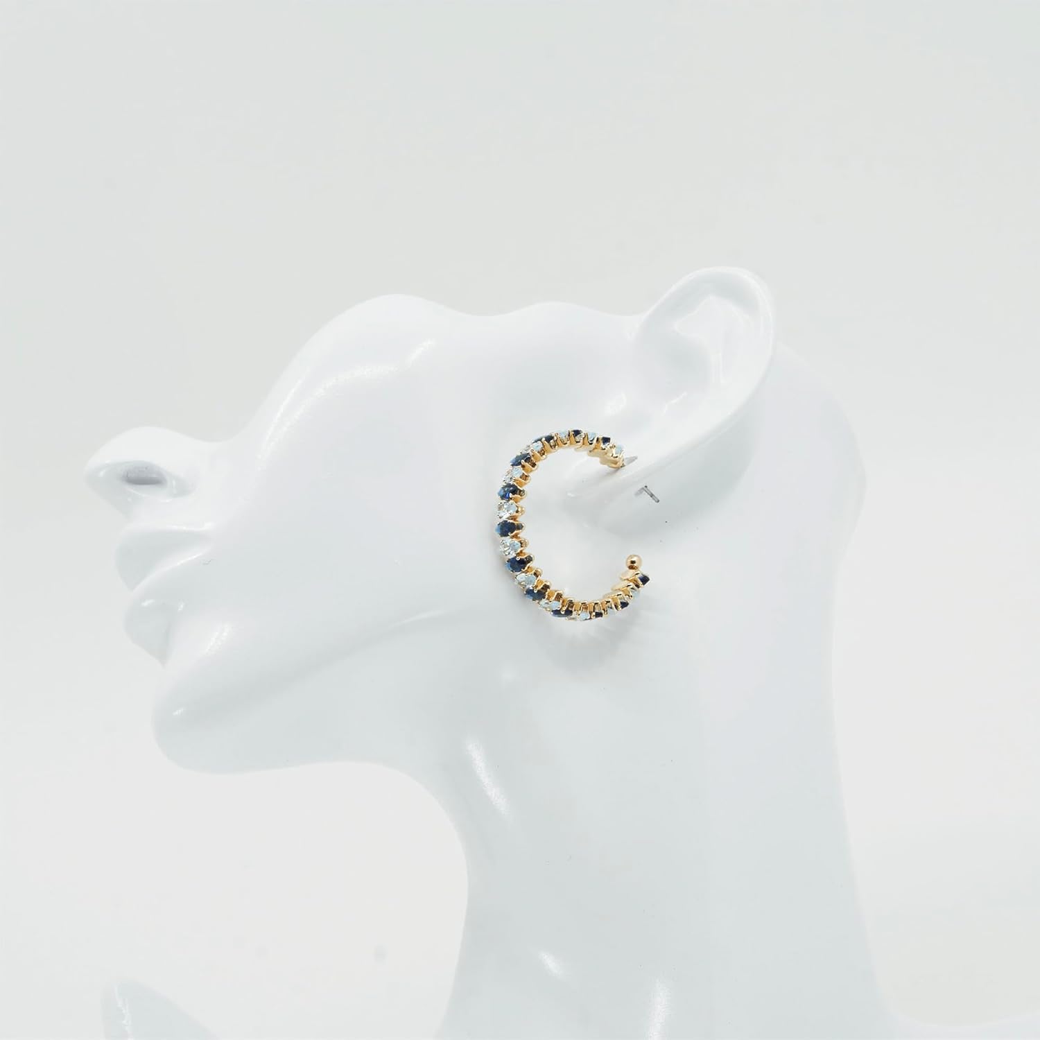 RED By Kiss Premium 18K Gold Plated CZ Hoop Earrings, Hypoallergenic Titanium Comfort Post, Luxury Cubic Zirconia Diamond Earring, Lead & Nickel Free, Made in Korea - Image 8