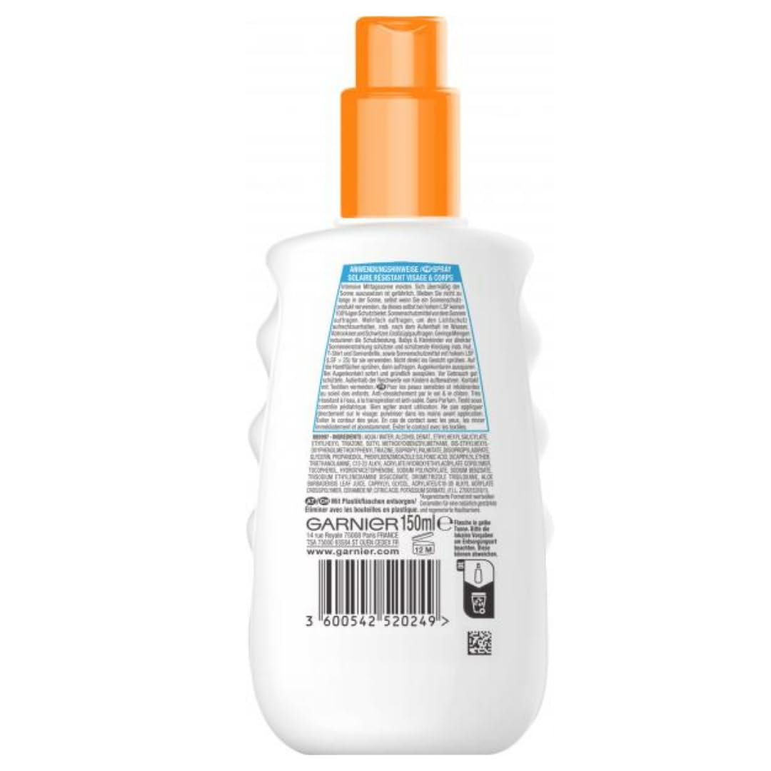 Mit Pufai Überraschungsgeschenk, Ambre Solaire Kids Sensitive Expert+ LSF 50 Sonnenschutzmittel Sun Gesichts- Sonnencreme LSF50 150 Mililiter x 3 STÜCK