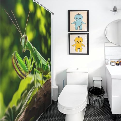 Rideau de douche imperméable séchage rapide en tissu lavable Praying MFourmiis - 3