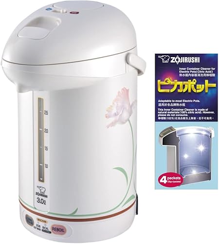 Zojirushi CW-PZC30FC Micom Super Caldera con 4 Paquetes de Agente Descalcificante Bundle (2 Artículos)