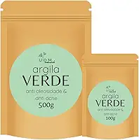 Argila Verde Anti Oleosidade e Anti Acne, 100g e 500g (100g)
