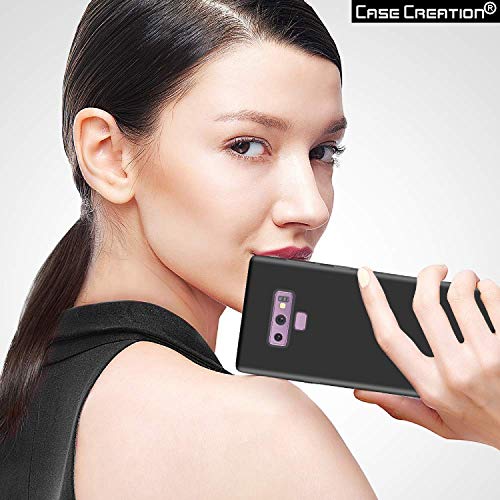 Image of Case Creation Luxurious OG Series for Samsung Galaxy A6+ Case Cover,Anti-Dirty Slim Case Frosted Matte Cute Candy TPU Raised Bezel (Splash of Color) Back Cover for Samsung A6 Plus -Black