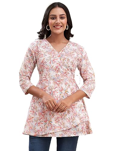 Image of feranoid Women Cotton Angrakha Kurti