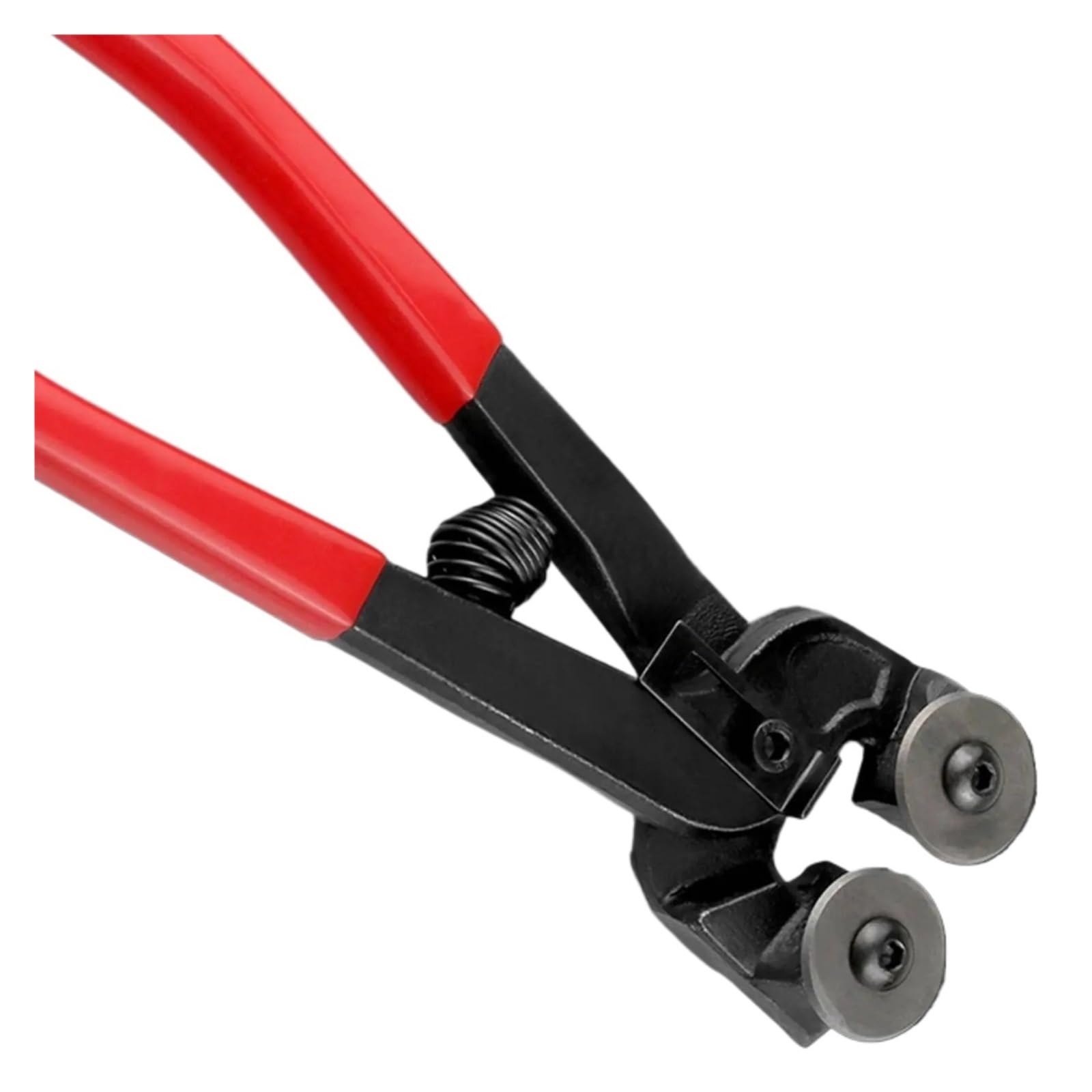 Aurvix Mosaic Round Pliers Glass-Cutting Pliers Wheeled Glass Cutter Pliers Wear Resistant Tessellated Cutting Tool Flat Jaw Tile Nippers Effort Saving For Diy Hobbyists(Mosaic Round Pliers)