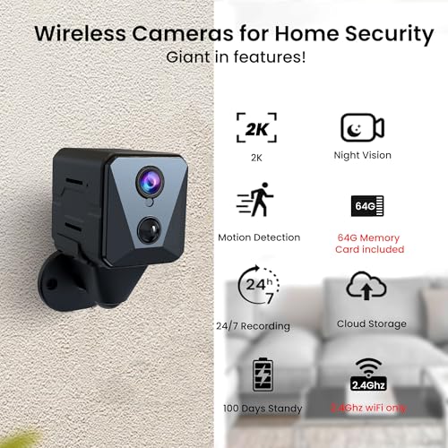 2K WiFi Indoor Security Camera