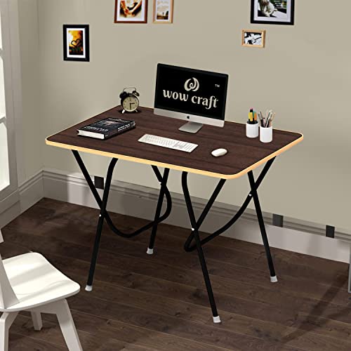 wow-craft-Multi-Purpose-Portable-and-Foldable-Table-with-Engineered-Plywood-top-and-Powder-Coated-Finish-Work-from-Home-Laptop-or-2-Seater-Dining-Table-Study-Table