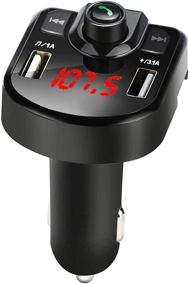 Bluetooth 4.2 Trasmettitore FM Wireless Handsfree Auto Radio Modulator Lettore MP3 3.1A Doppio USB Caricatore Veloce Adattatore Per Accendino Sigaretta