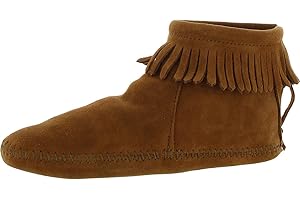 Pointed Toe Back Zipper Moccasin Booties