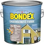 Bondex – Bondex Dauerschutz Farbe Taubenblau 2,5 L für 22,5 m² | Herv