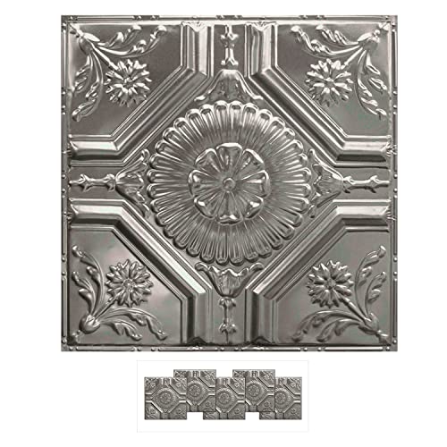 American Tin Ceilings 5-Pack Metal Tiles Pattern #23 24