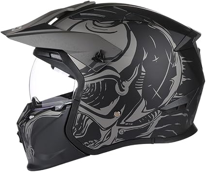 GJH 3/4 Half Helmet Open Face Motorcycle for ATV Dirt Bike UTV Motocross Cruiser Scooter DOT ApprovedBlack,RED,Grey M/L/XL