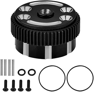 Integy RC Model C30917BLACK Alloy Differential Case Housings for Traxxas 1/10 Slash 2WD