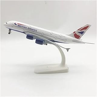Scale Aircraft Model 20cm for UK Air British Airways Airbus A380 Simulation Aircraft Model Die-cast Aircraft Model Collection