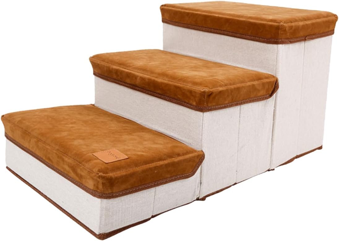 1Pc Step Pet Stair for Dogs Cats Storage Case Design Durable Indoor Dog Ladder for Reaching Beds Sofas Stable Easy to Carry