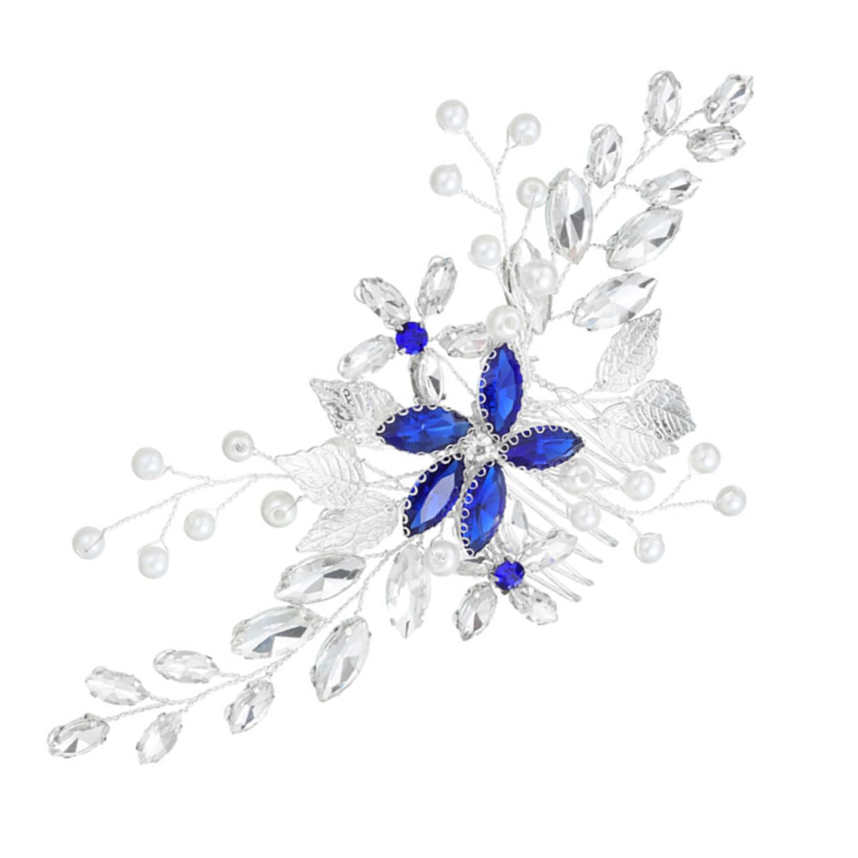 FOMIYES 3 Elegantes Peinetas Con Diseño De Flores Y Diamantes De Imitación Para El Pelo Accesorios Para El Cabello Trenzado Para Bodas Y Fiestas.
