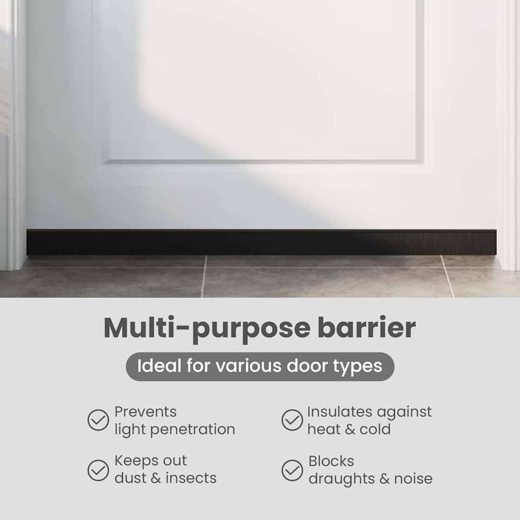 vidaXL Aufsteck Türbürstendichtungen 12 Stk. 100 cm Aluminiumlegierung
