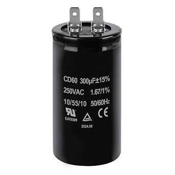 300uF MFD 15% CD60 Motor Start Capacitor 250VAC 50/60Hz for Electric Motor Starting