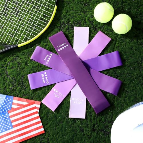 Image of Deekin 20 Pcs Resistance Bands for Women Men 10-115 Lbs 5 Different Resistance Levels Loop Exercise Bands for Leg Working Gym