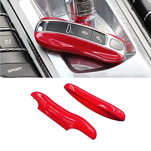 Jaronx 2PCS Glossy Red Key Fob Cover Compatible with Cayenne Panamera 2018-2024/911 Carrera 2020-2024/Taycan 2020-2024, Remote Key Covers Painted Keyless Entry Key ProtectorsGlobal Recycled StandardGlobal Recycled StandardGlobal Recycled Standard