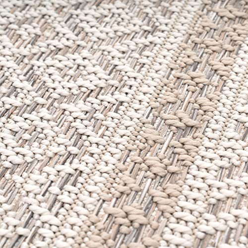 Tapete Paco Home para Patio Beige 5'3" x 7'3" miniatura 4