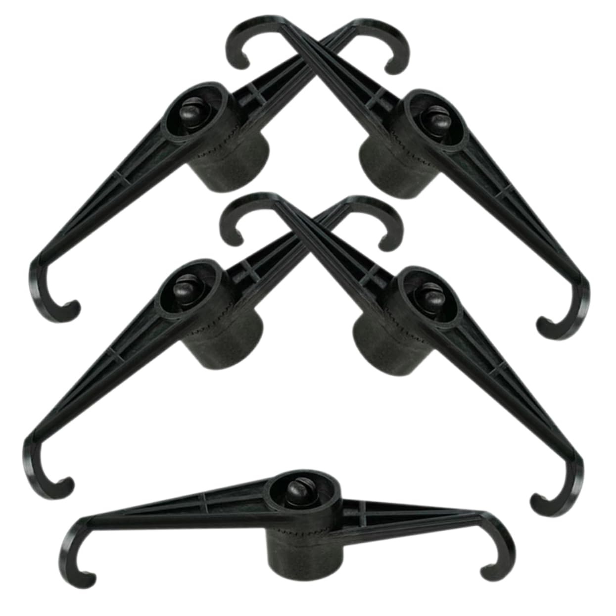 BESPORTBLE 4 Sätze Wachsen Pflanzenband Spaliere Unterstützung Gitter Gartenwerkzeuge Pflanzenclips Pflanzenaufzucht Gartenbieger Clips Für Den Innenbereich Anlage Plastik Black 5 Stück * 4