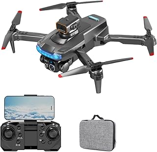 CIADAZ Mini drone de controle remoto com câmera única quadricóptero sem cabeça dobrável com função de prevenção de obstáculos fotografia por gestos com bolsa de armazenamento