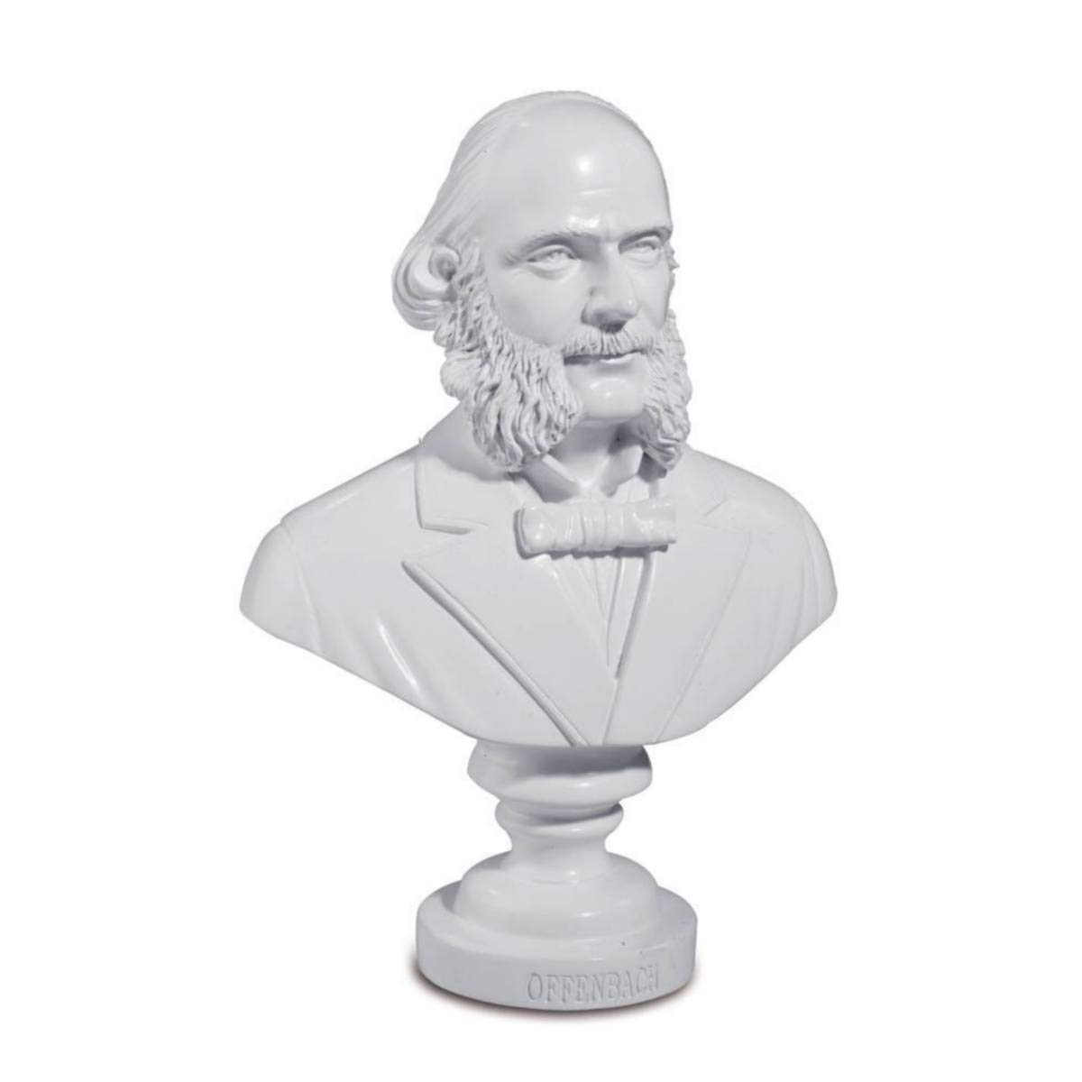 Büste Jacques Offenbach 12,5cm weiß