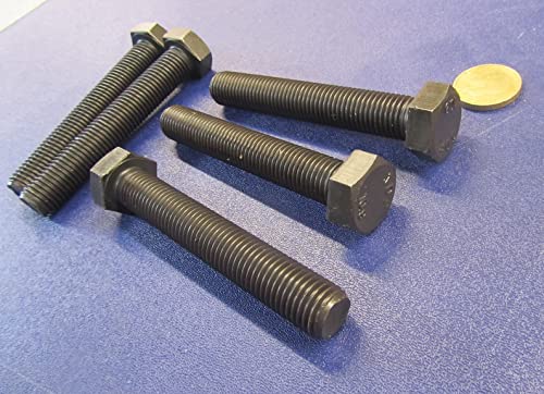 Class 10.9 Steel Hex Head Bolts FT M16 x 2 mm x 100 mm Long 5 pcs.