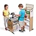 Melissa & Doug-19340 Freestanding Wooden Grocery Store Tienda de Comestibles Frescos Fresh...