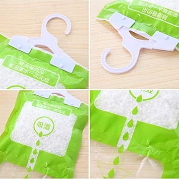 ELECTROPRIME 1pc Hang Hanging Dehumidifier Bag Wardrobe Damp Mildew Absorb Moisture Useful AU
