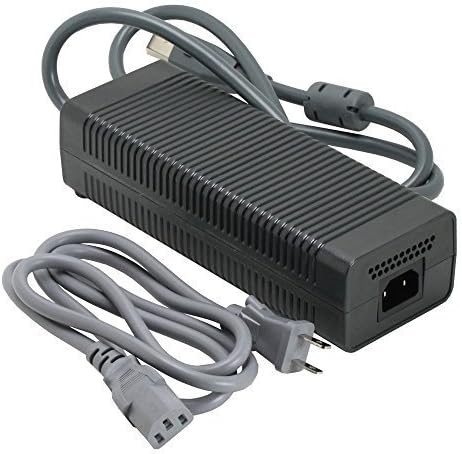 Ortz® Xbox 360 AC Adapter - (FAT) 203W Power Supply - Best Replacement for Charging Xbox360 - Power Brick Style - Great Charger Accessory Kit with Cable Cord - 1 YEAR WARRANTY