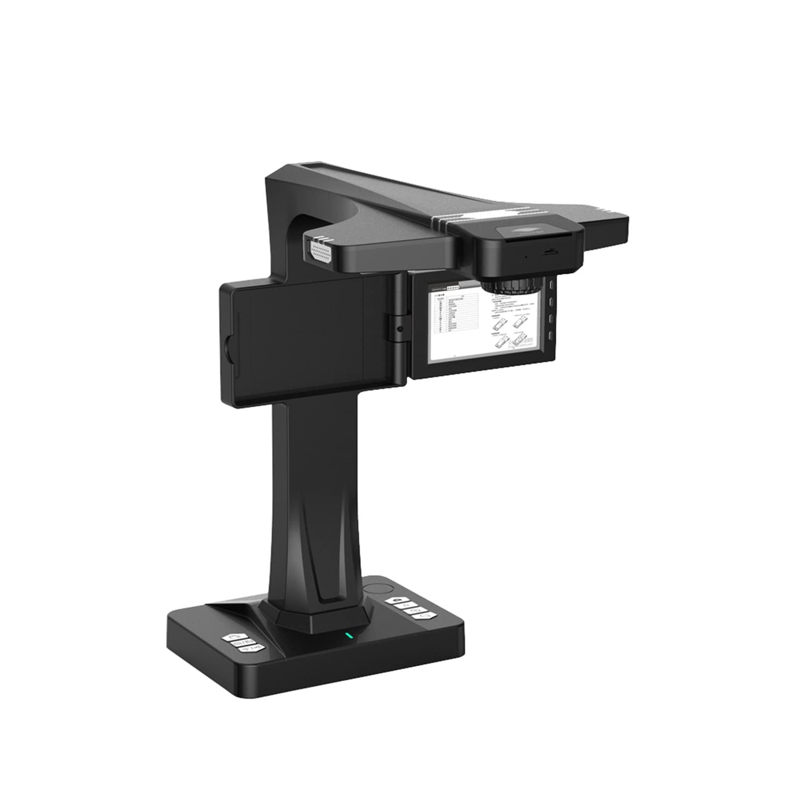 Escáner de Libros Inteligente Eloam BS2000P, escáner portátil de Documentos con cámara de 18 MP y reconocimiento óptico de Caracteres (OCR). Aplanamiento automático de Curvas y el