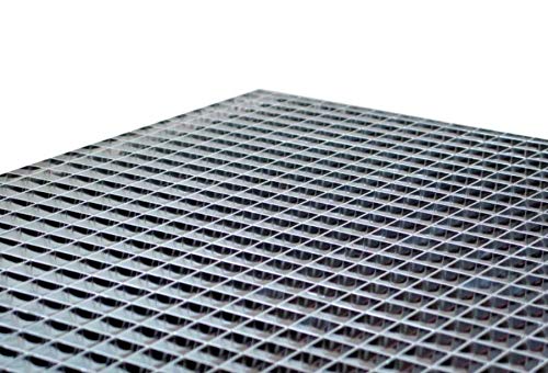 Image of KASTLITE Para-Lite 5 Parabolic Louver Ceiling Light Cover - Visual Comfort Overhead Lamp Diffuser | 23-11 /16 inchx 47-11 /16 inch | 3 /4 inch X 3 /4 inch X 3 /8 inch Cell Size | Silver Polystyrene Shades, Grid-Style, 2-Pk