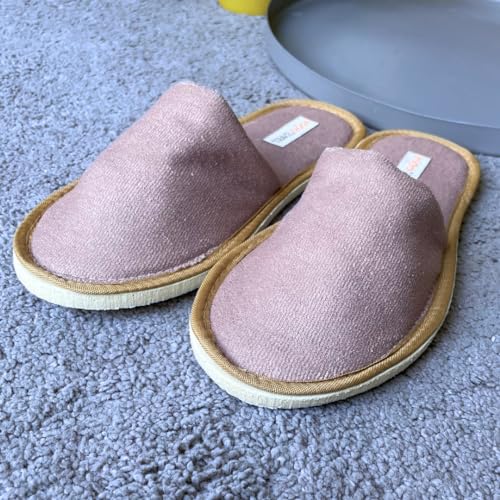 Image of Travelkhushi Soft Comfy Home Slippers For Women & Men For Winter Capet flip flops for Bedroom Indoor Carpet house slides Anti skid Slippers for Winter & Summer