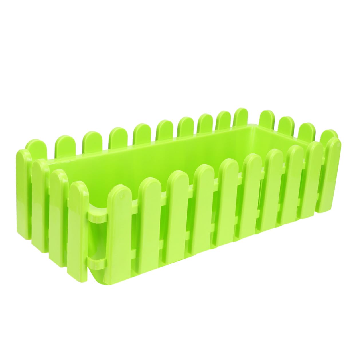 Pot de fleurs en plastique vert 42,2 cm jardinière rectangulaire de balcon
