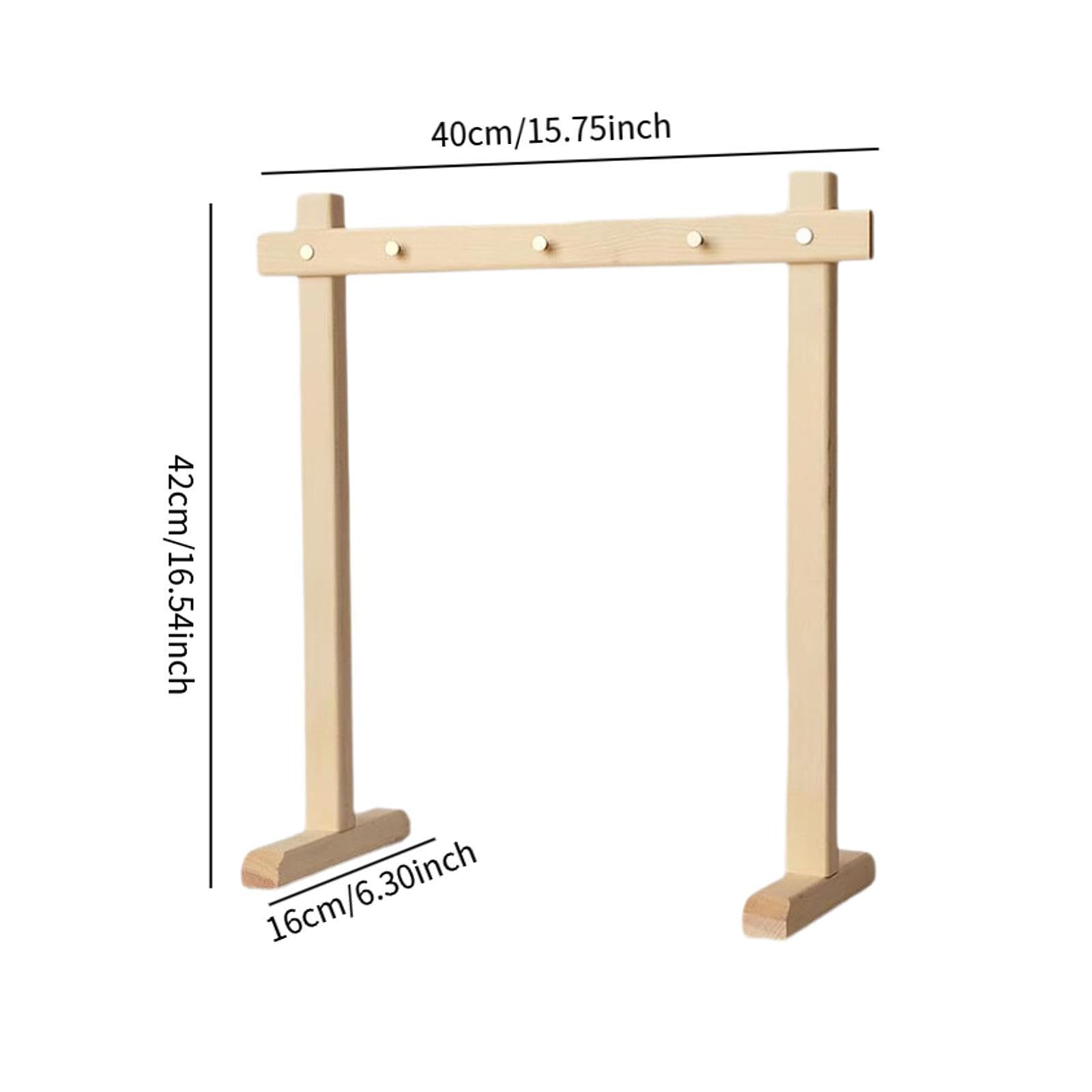 predolo Montaje Sencillo de Soporte de Madera para Campanillas y Gong, S