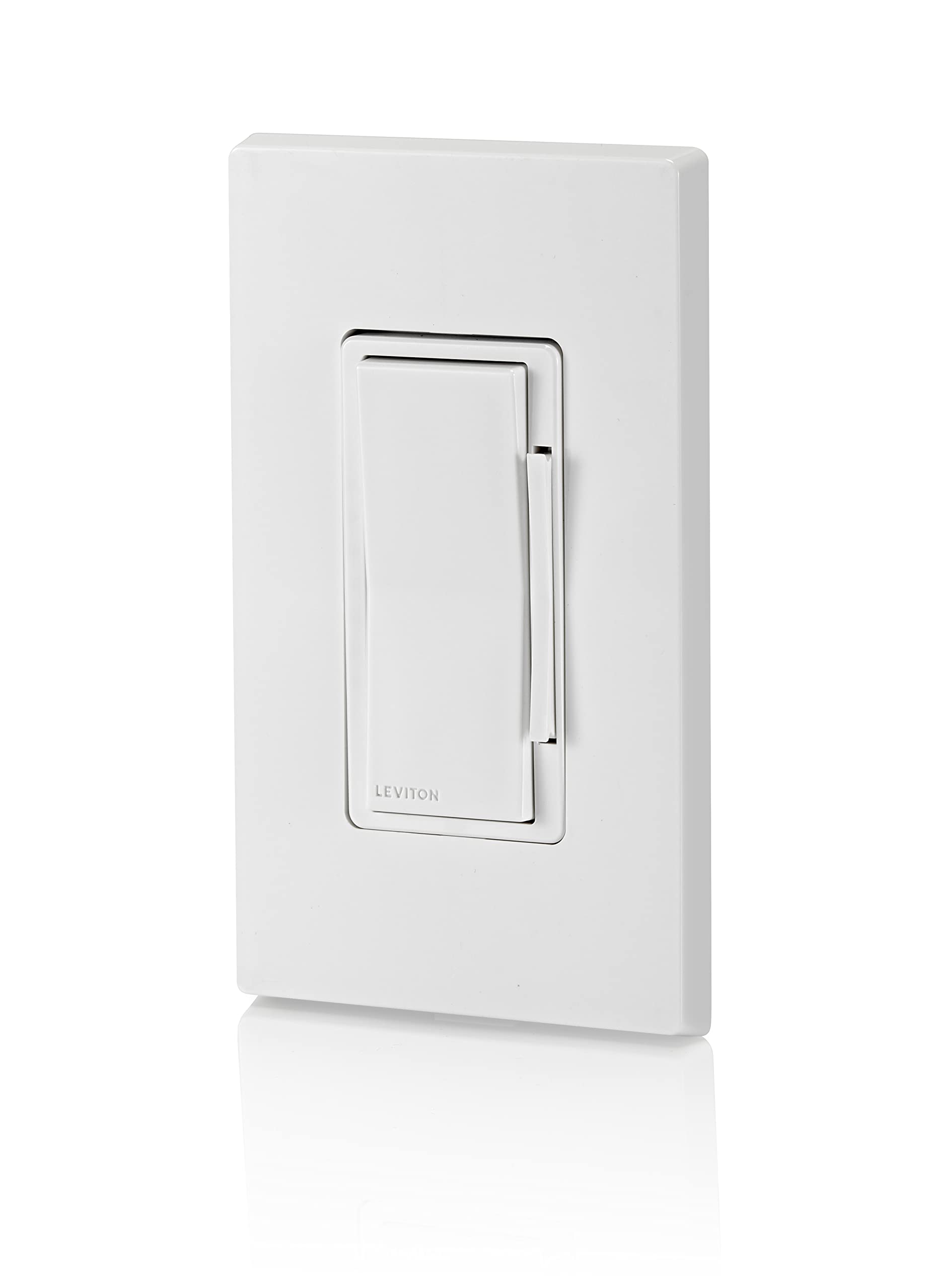 Leviton No-Neutral Decora Smart Dimmer Switch, Requires MLWSB Wi-Fi Bridge to Work with My Leviton, Alexa, Google Assistant, Apple Home/Siri & Wired or Wire-Free 3-Way, DN6HD-2RW, White