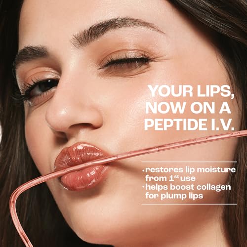 Image of Lakme Peptide Lip IV with 5% Peptide-Niacinamide Complex, For Intense Hydration With A Serum-Like Texture That Visibly Plumps, Smoothens, and Repairs, Peptalk Pink, 10g