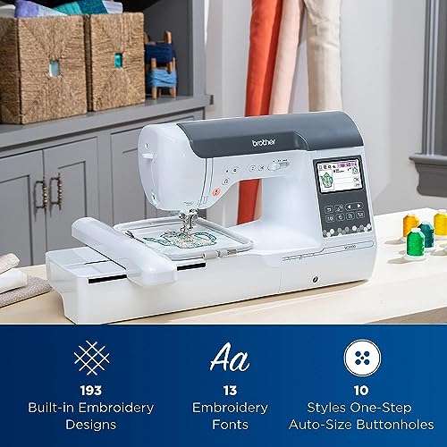 image for Brother SE2000 Sewing and Embroidery Machine, 63-Piece Thread Set, 20 