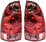 Flever Rear Left & Right Tail Brake Light Lamp Pickup, Compatible with Toyota Tacoma 2005-2015, Replaces 81550-04150 81560-04150 (Red)