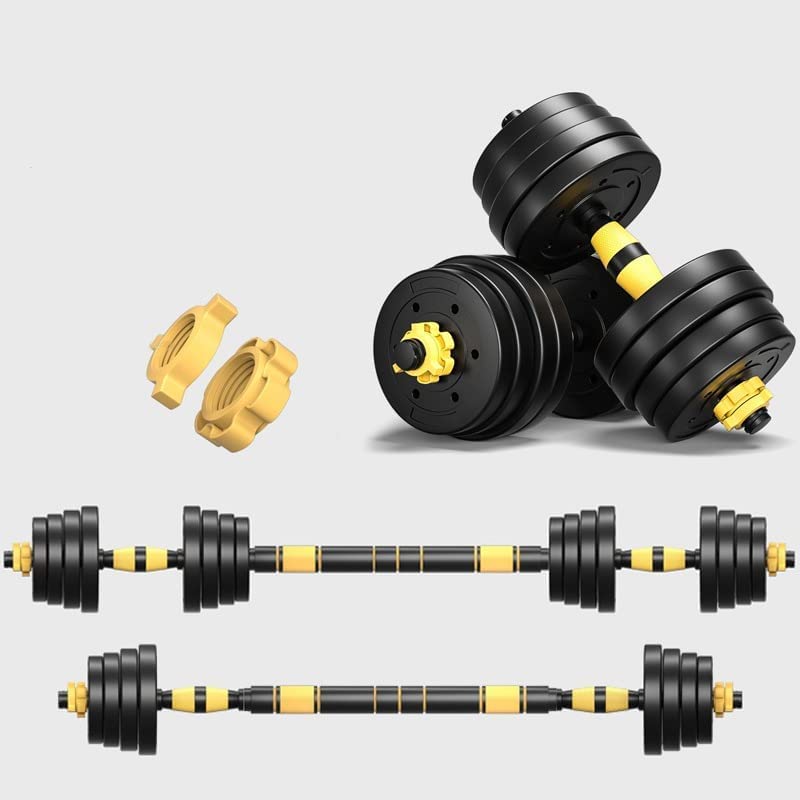 Loja Produto Halteres 24 Kit Halteres de Anilhas e Barras Fitness 20kg (pronto para uso) B...