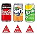 Zuckerfrei Paket: (24 x Coca Cola Zero 24 x Fanta Zero, 24 x Sprite No Sugar) 72 Dosen 0,33 L EINWEG inkl. Gratis FiveStar Kugelschreiber