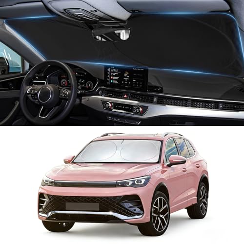 Image of Windshield Sun Shade for Volkswagen VW Tiguan 2018-2024 2025 2026 Sunshade | Window Shade Foldable Sun Protector Block UV Rays Car Accessories
