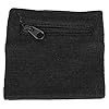 Handgelenktasche mit Reißverschluss, wasserdichtes und atmungsaktives Design, schwarzes Schweißband für das Handgelenk, stoßfestes Sportarmband mit verstellbarem Gurt zur sicheren #5