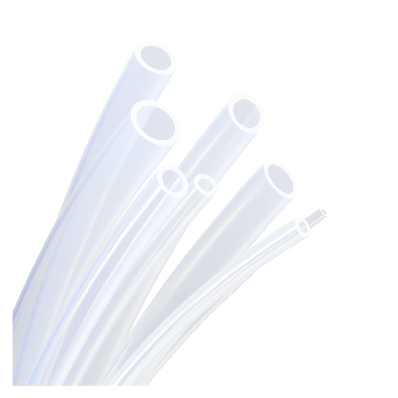 PTFE Tubo Manguera aislada Extrusora Bowden J-head Hotend Throat Piezas de impresión 3D(Transparent,5 METERS_ID 2.5MM X OD 4MM)